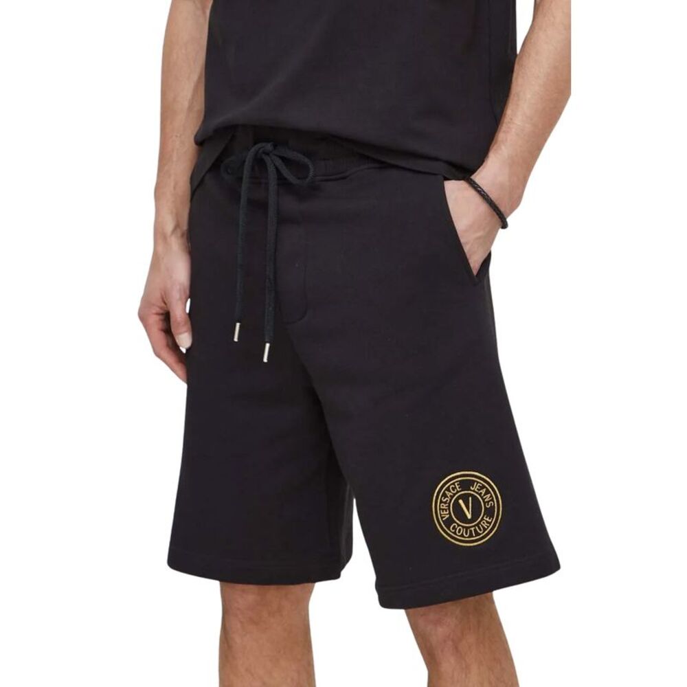 Versace Jeans Couture Black Crest Logo Shorts – Street-Luxe